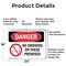 Signmission No Smoking On These Premises Danger Sign, Aluminum, 24in W x 18in L, 2PK OS-2PACK-DS-A-1824-L-1474 - alternate 5